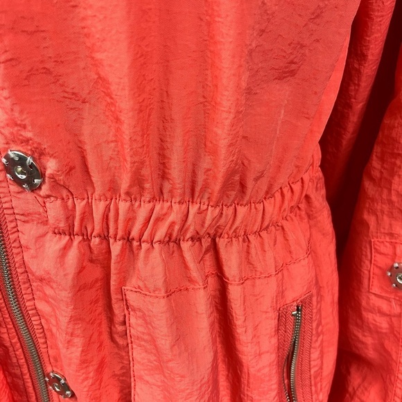 G.E.T Anorak Versatile Hi-Lo Hem Deep Pocket Lightweight Hidden Hood Jacket Med - Picture 5 of 14